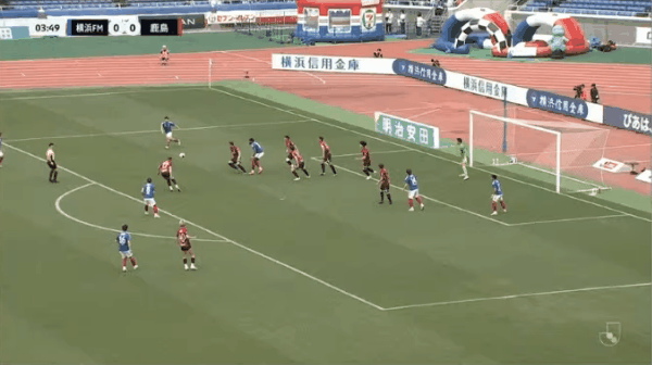 日职联半场：马特乌斯梅开二度，永户胜也、塞阿拉破门，横滨水手3-1鹿岛鹿角