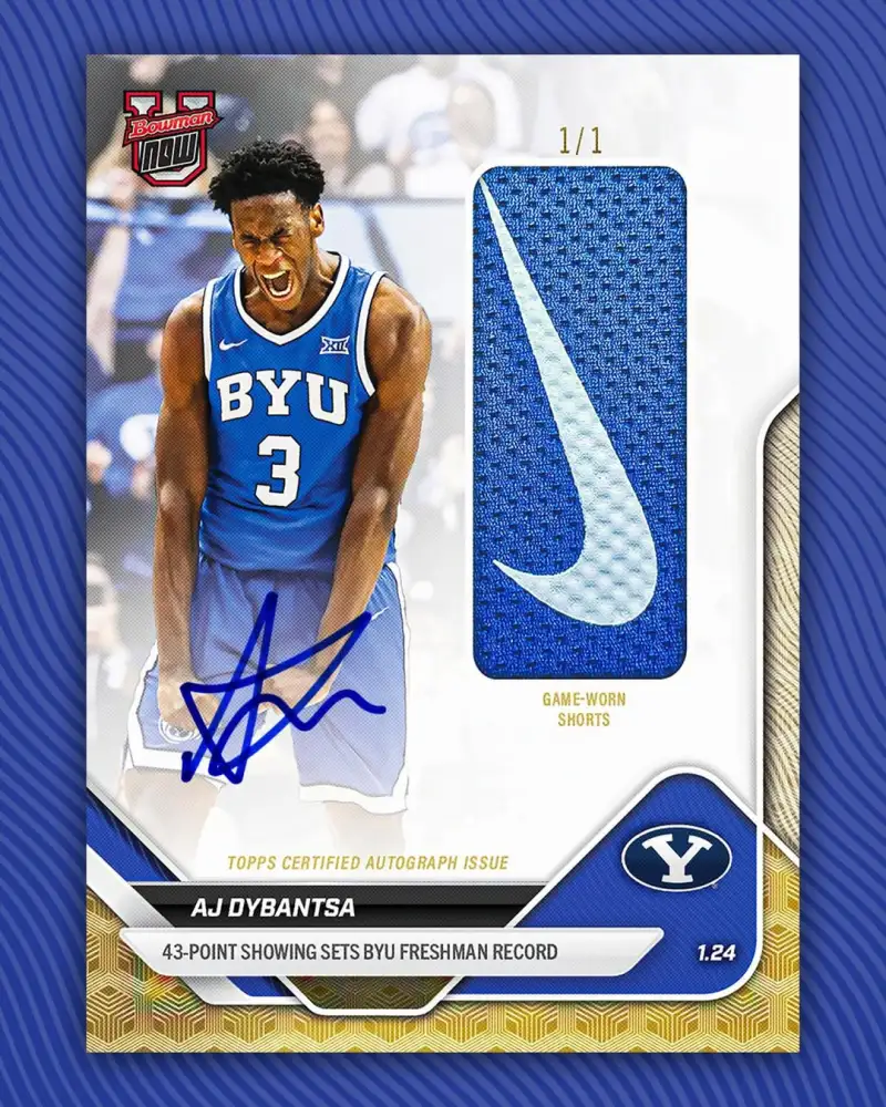 开元棋牌网页版-迪班察破BYU校史得分记录！球衣+篮网碎片入藏亲签球星卡