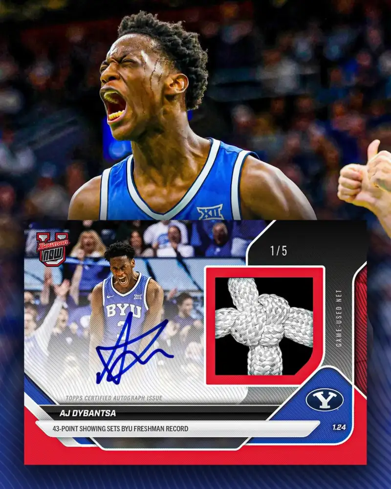 开元棋牌网页版-迪班察破BYU校史得分记录！球衣+篮网碎片入藏亲签球星卡